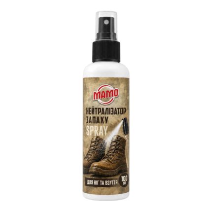 Нейтралізатор запаху для ніг та взуття МАМО Spray 100 мл, флакон зі спрей-помпою — вид спереду