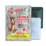 Самонагрівна грілка MAMO для рук 35 г з інструкцією та складом на упаковці
