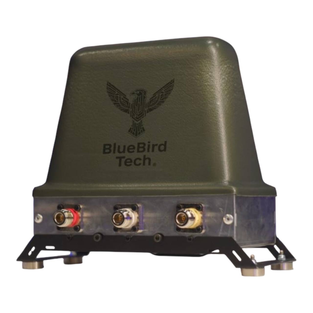 BlueBird Tech — виносна антена для «Чуйка» спереду Виробник BlueBird Tech. Виносна антена для дрон-детектора Чуйка фронтальний вигляд