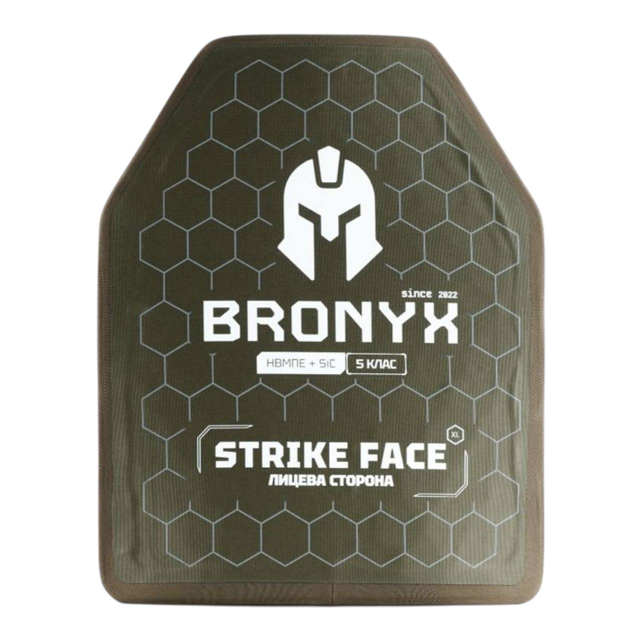 Бронеплита BRONYX 5 клас XL 275×355 мм — вигляд спереду Бронеплита BRONYX BRO-CAP5W-XL-SIC-B 5 клас 275x355 мм вигляд спереду