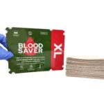 Гемостатичний бинт Blood Saver XL 7,5×3 м у стерильній упаковці та N-складений бинт