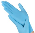 Рукавичка нітрилова неопудрена нестерильна SafeTouch Advanced Slim Blue 3,5 г крупним планом