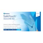 Рукавички нітрилові неопудрені нестерильні SafeTouch Advanced Slim Blue 3,5 г в упаковці