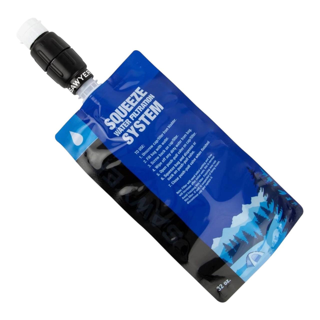 Sawyer Micro Squeeze з пакетом для води Фільтр Sawyer Micro Squeeze з м’яким пакетом для фільтрації води