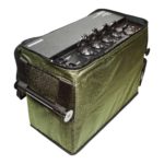 Зарядна станція Bandera Power 860S Apex у захисній сумці кольору хакі з панеллю роз'ємів згори
