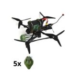 Сіткомет Пташка на FPV-дроні з комплектом 5 картриджів для протидії дронам