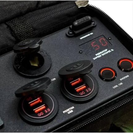 USB-порти Quick Charge 3.0 та індикатор заряду зарядної станції Bandera Power 225S